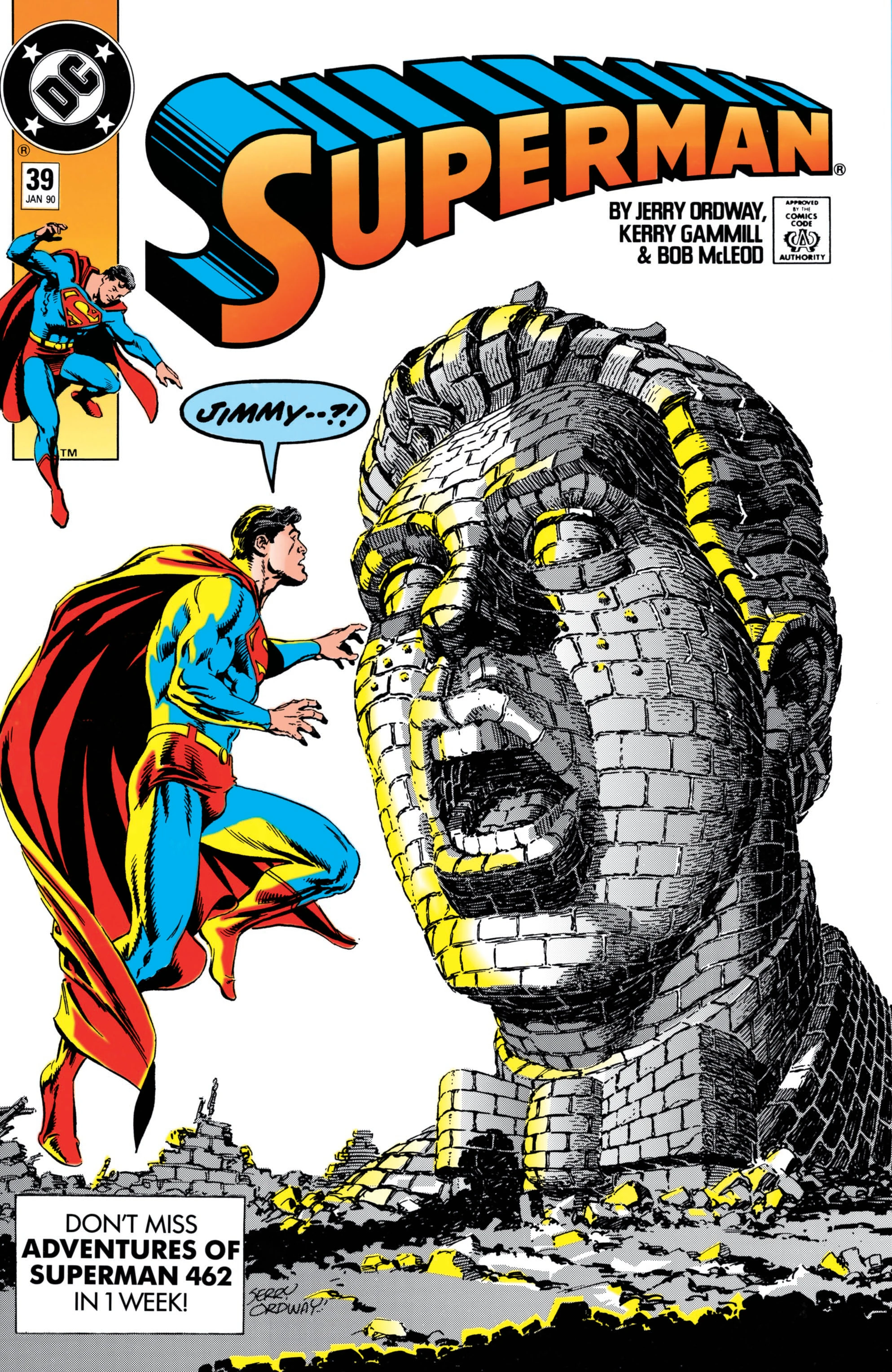 Superman #39 (DC, 1989 — Cover A) cover